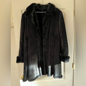 Black Faux Fur Coat